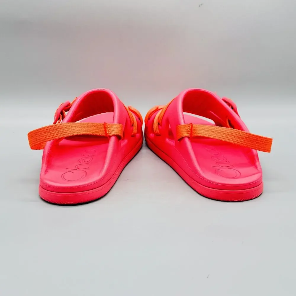 Chaco Sandals Kids Junior 6 Pink Orange Chillos Sport Strap Slip On Water Shoes